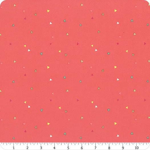 Riley Blake Heather Peterson Market Street Fabric Collection Triangles on Tea Rose Premium 100% Quilt Shop Quality Cotton Fabrics