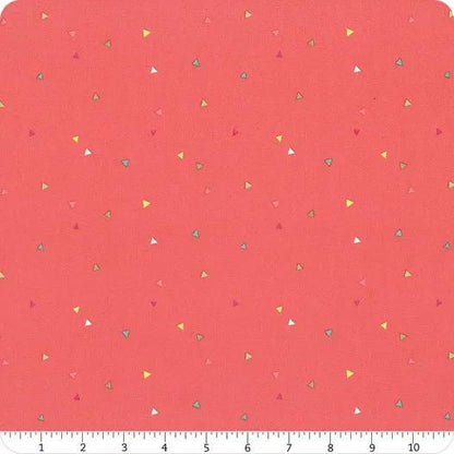 Riley Blake Heather Peterson Market Street Fabric Collection Triangles on Tea Rose Premium 100% Quilt Shop Quality Cotton Fabrics