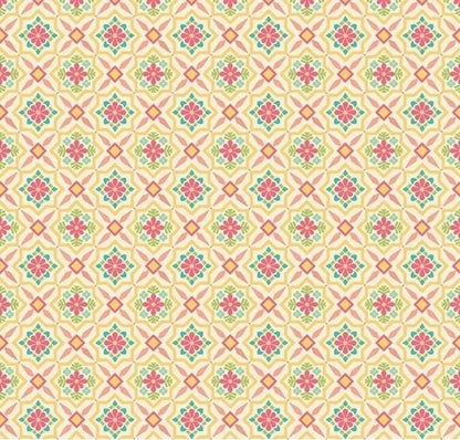 Riley Blake Heather Peterson Market Street Fabric Collection Tiles on Cream Premium 100% Quilt Shop Quality Cotton Fabrics