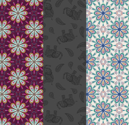 LIMITED EDITION!! Fabric Cafe Mosaic Quilt Kit Featuring Lewis & Irene Soraya Fabric Collection Finished Size: 42.5"x53.5"