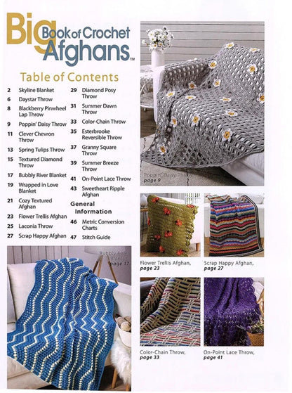 Annie's Crochet Big Book of Crocheted Afghans - Bring Comfort To Your Home With 21 Lovely Afghans! (Softcover) 871856