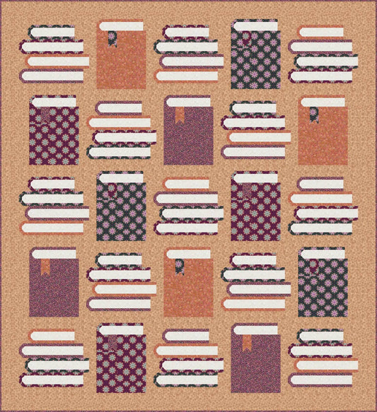 LIMITED EDITION!! Pen + Paper Patterns Book Nook Quilt Kit Featuring Lewis & Irene Soraya Fabric Collection