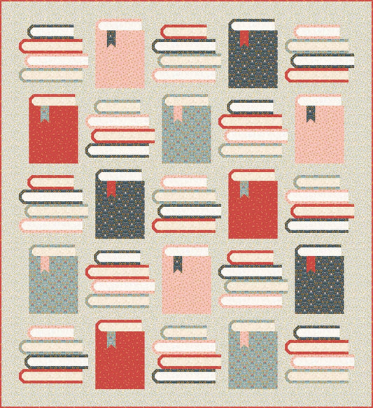 LIMITED EDITION!! Pen + Paper Patterns Book Nook Quilt Kit Featuring Lewis & Irene Wintertide Fabric Collection