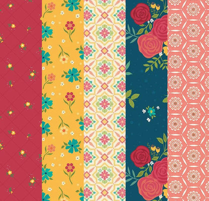 LIMITED EDITION!! Fabric Cafe Galaxy Quilt Kit Featuring Riley Blake Market Street Fabric Collection Finished Size: 57"x69"