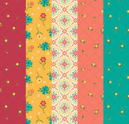 LIMITED EDITION!! Fabric Cafe Eclipse Quilt Kit Featuring Riley Blake Market Street Fabric Collection Finished Size: 52.5"x68.5"