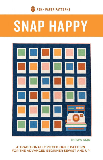 Limited Edition Pen + Paper Patterns Snap Happy Quilt Kit Featuring Lewis & Irene Small Things Crafts Fabric Collection