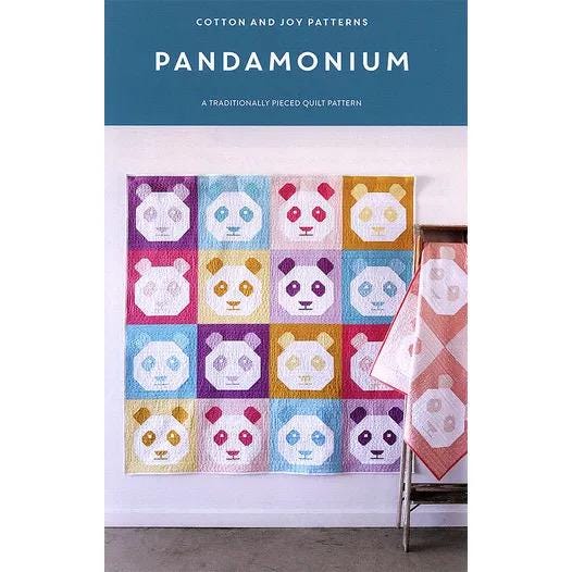 LIMITED EDITION!! Cotton and Joy Pandamonium Throw Quilt Kit Featuring Lewis & Irene Bumbleberries Fabric Collection Finished Size: 41"x42"