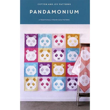 LIMITED EDITION Cotton and Joy Pandamonium Quilt Kit Featuring Lewis & Irene Bumbleberries Fabric Collection - Baby or Throw Size