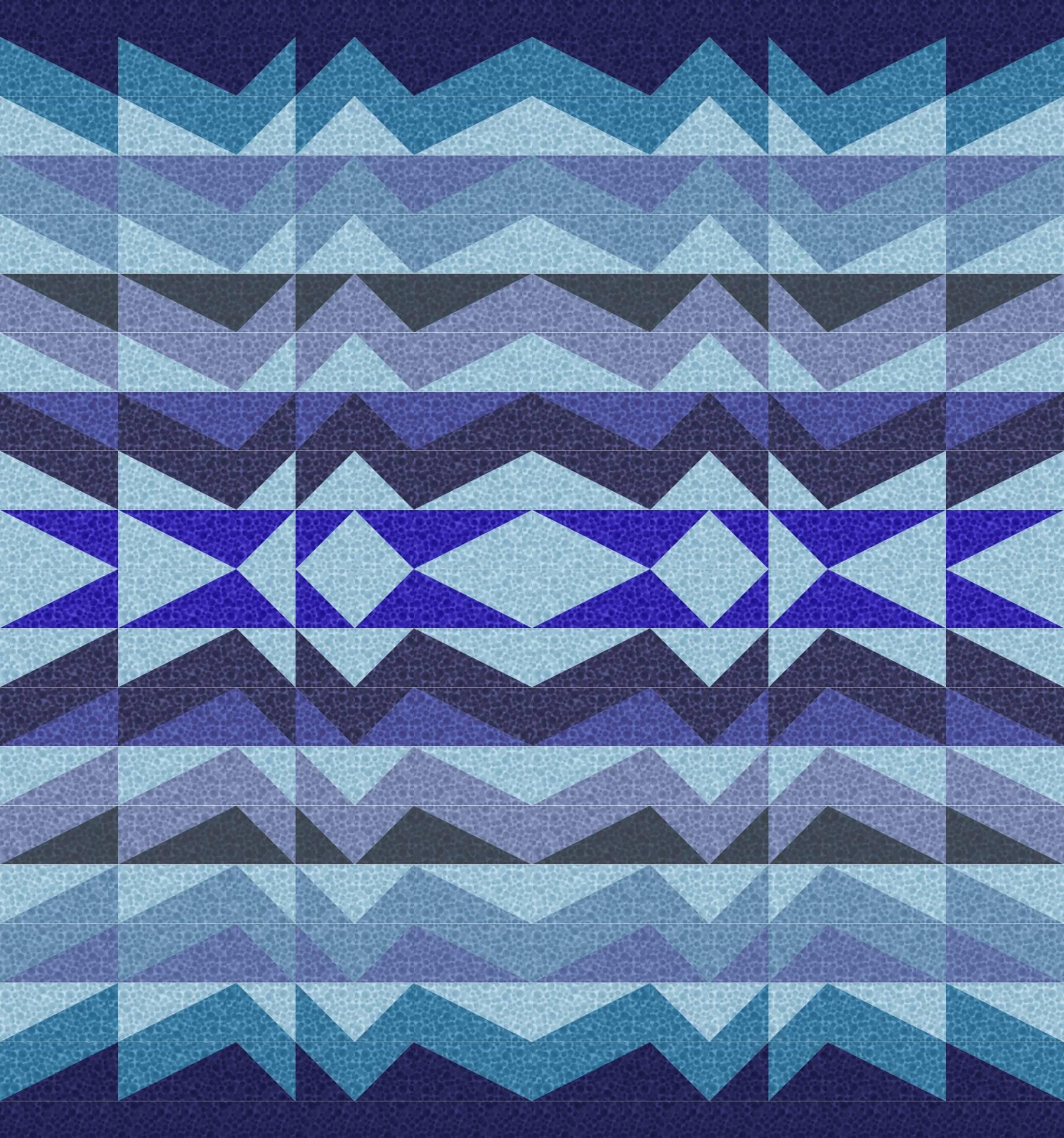 LIMITED EDITION!! Rocky Coast Large Throw Quilt Kit Featuring Lewis & Irene Bumbleberries Fabric Collection Finished Size: 72"x77"