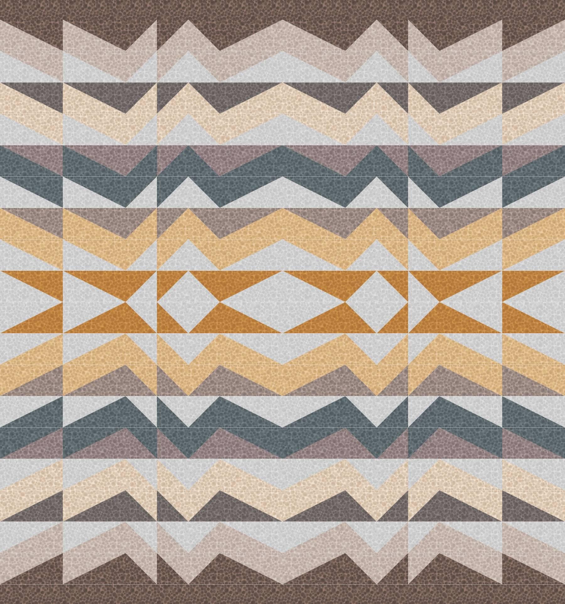 LIMITED EDITION!! Rocky Coast Large Throw Quilt Kit Featuring Lewis & Irene Bumbleberries Fabric Collection Finished Size: 72"x77"