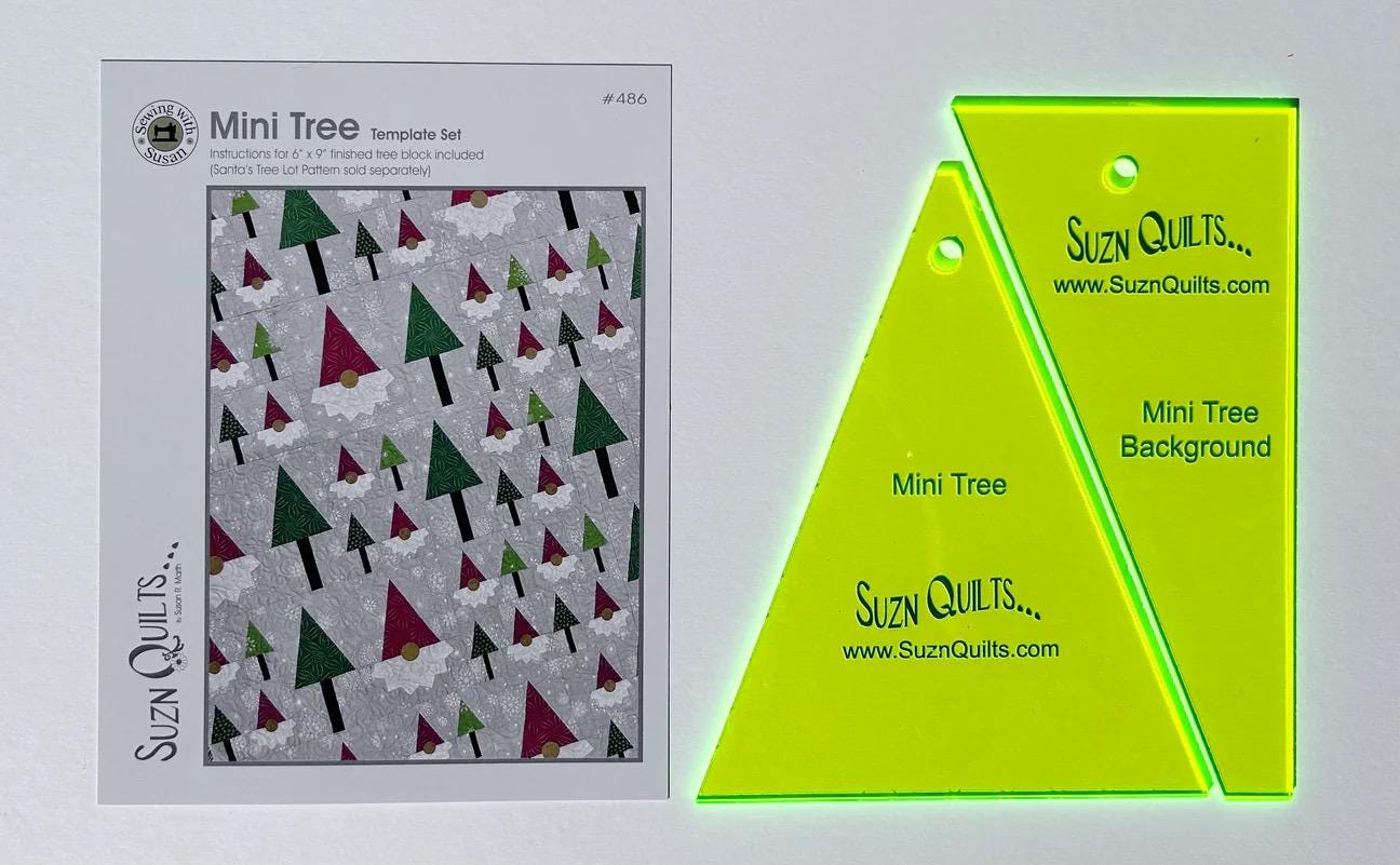 Suzn Quilts Patterns Christmas Night Quilt Pattern (Suzn Quilts Acrylic Rulers Sold Separately)