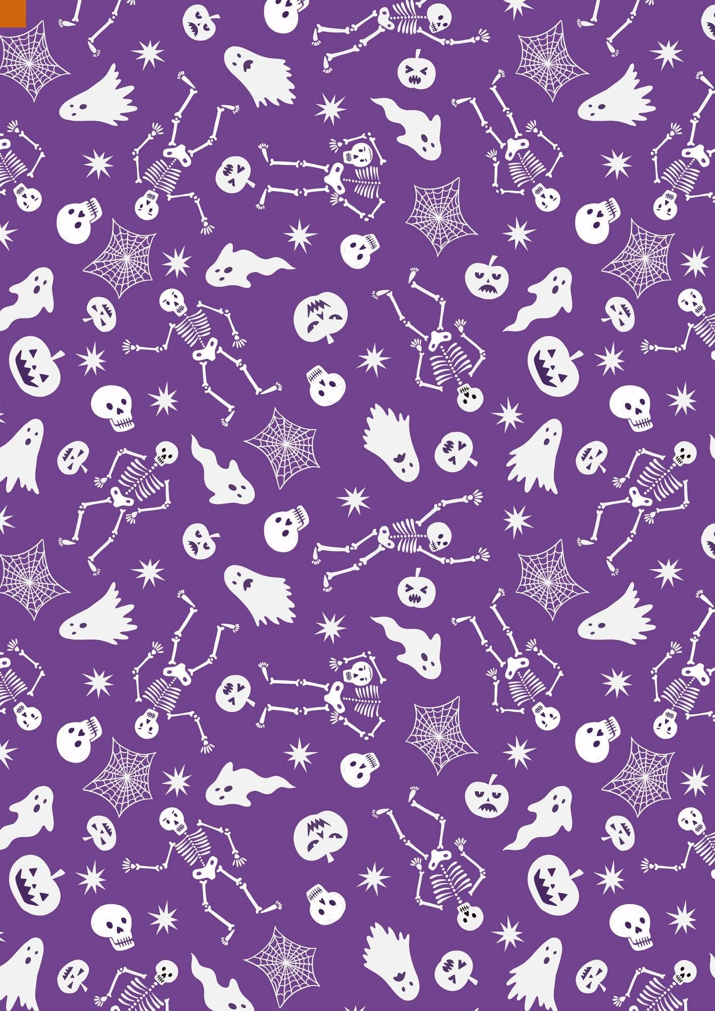 Glow-In-The-Dark Lewis & Irene Witchy Woods Fabric Collection Spooky Friends on Purple Authentic Premium 100% Cotton Fabrics