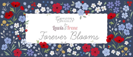 Lewis & Irene Forever Blooms Fabric Collection 15 Piece Fat Quarter Bundle Premium 100% Cotton Quilt Shop Quality Fabrics