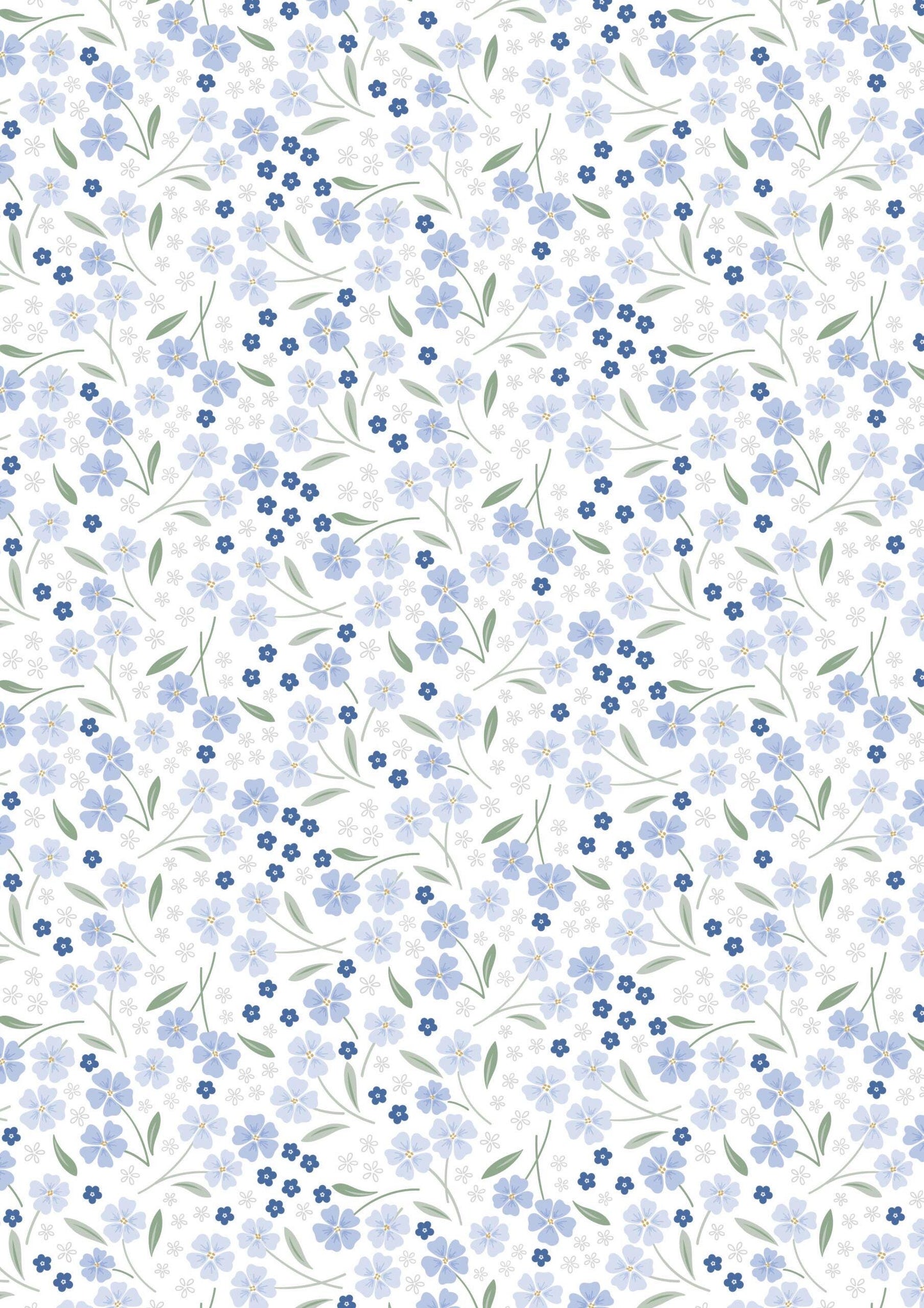 Lewis & Irene Forever Blooms Fabric Collection Forevermore on White Premium 100% Cotton Quilt Shop Quality Fabrics
