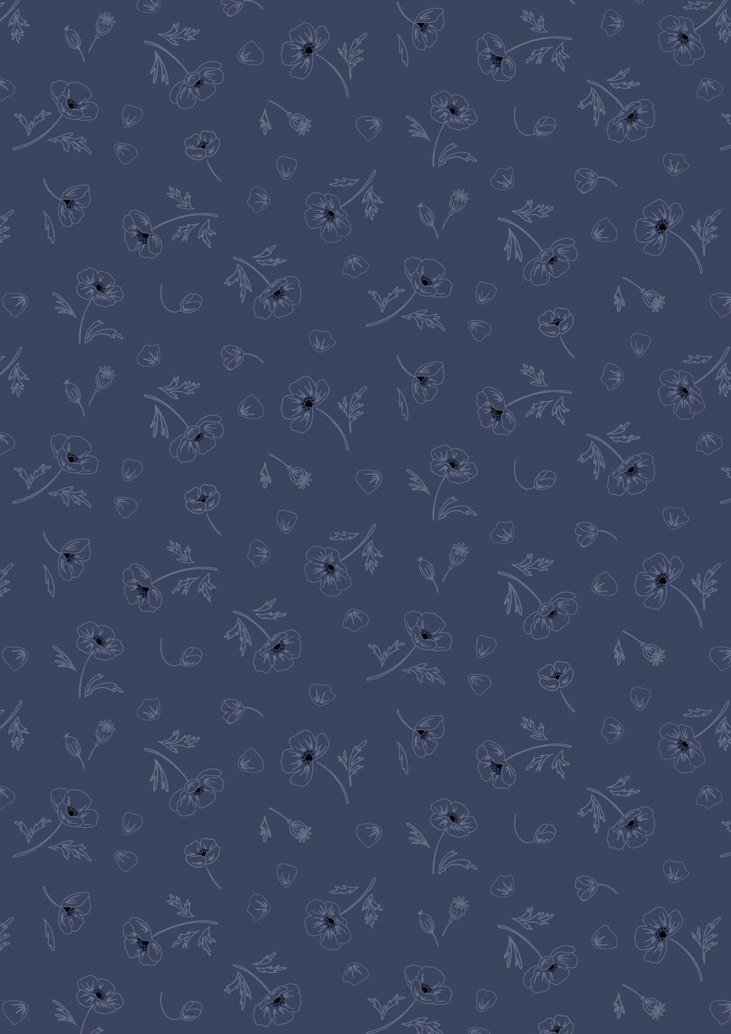 Lewis & Irene Forever Blooms Fabric Collection Ephemeral Beauty on Prussian Blue Premium 100% Cotton Quilt Shop Quality Fabrics