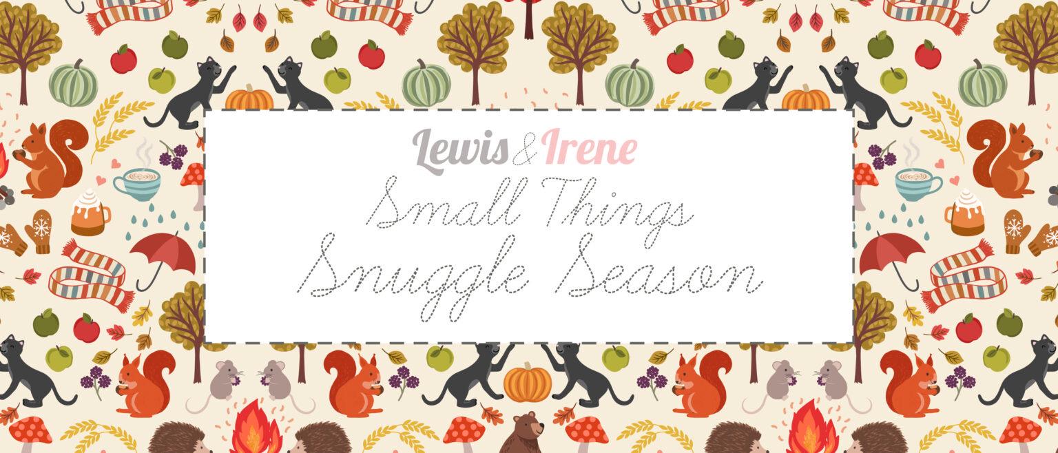 Lewis & Irene Small Things Snuggle Season Fabric Collection Campfire Mallows on Chocolate Authentic Premium 100% Cotton Fabrics
