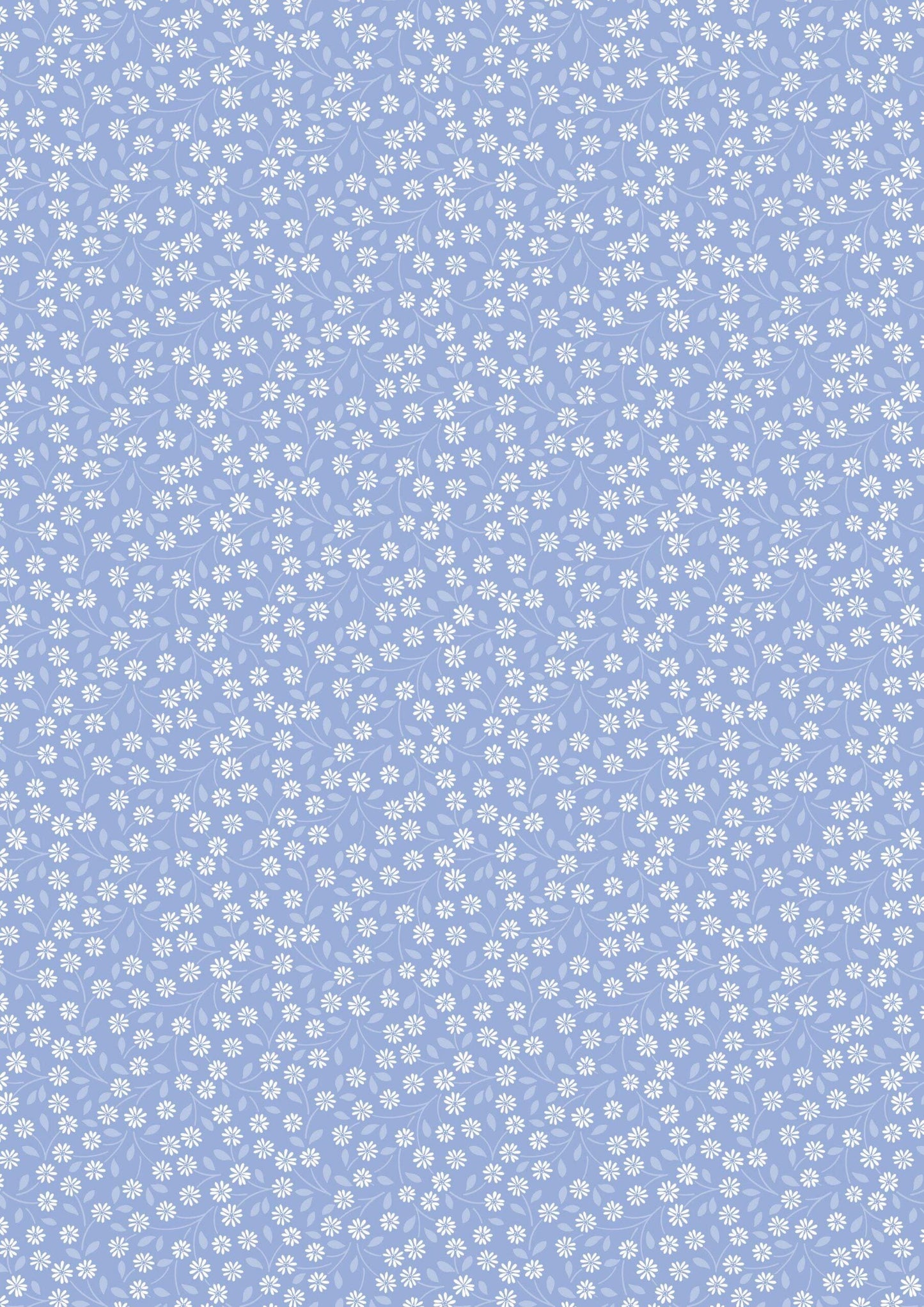 Lewis & Irene Forever Blooms Fabric Collection Interlaced Blossoms on Blue Premium 100% Cotton Quilt Shop Quality Fabrics