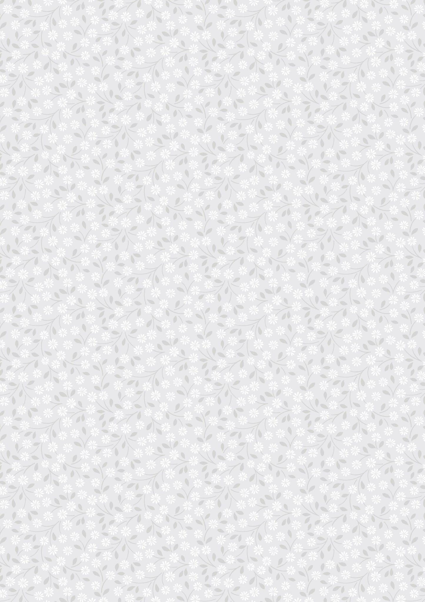 Lewis & Irene Forever Blooms Fabric Collection Interlaced Blossoms on Bright Gray Premium 100% Cotton Quilt Shop Quality Fabrics