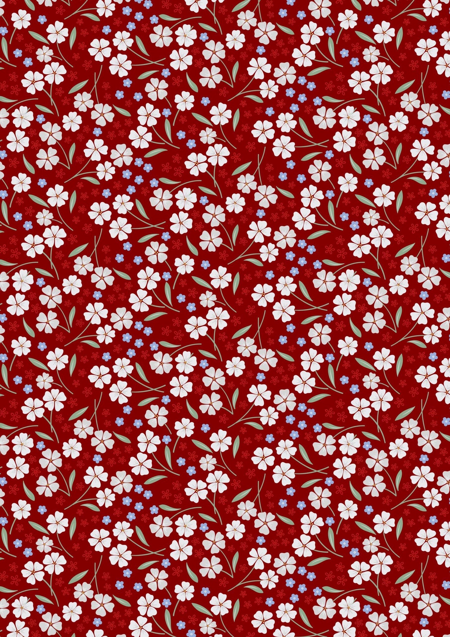 Lewis & Irene Forever Blooms Fabric Collection Forevermore on Claret Premium 100% Cotton Quilt Shop Quality Fabrics