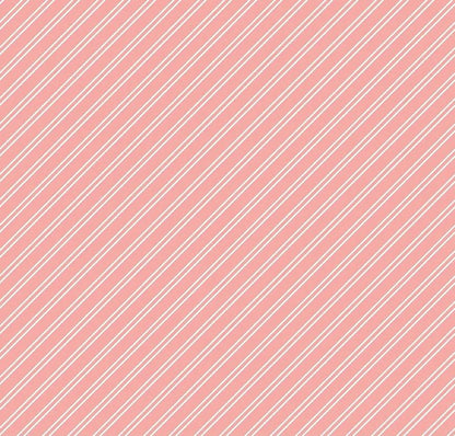 Riley Blake Between The Pages Fabric Collection Stripes on Coral Authentic Premium 100% Cotton Quilt Shop Quality Fabrics