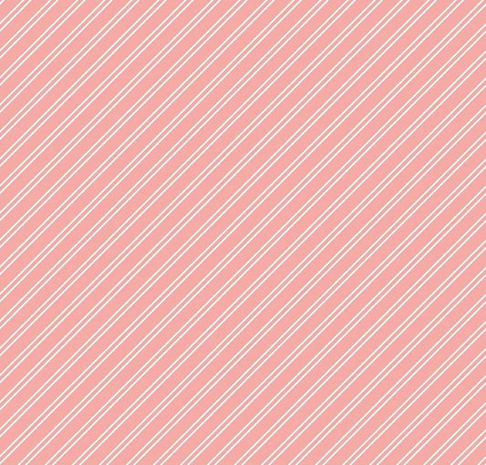 Riley Blake Between The Pages Fabric Collection Stripes on Coral Authentic Premium 100% Cotton Quilt Shop Quality Fabrics