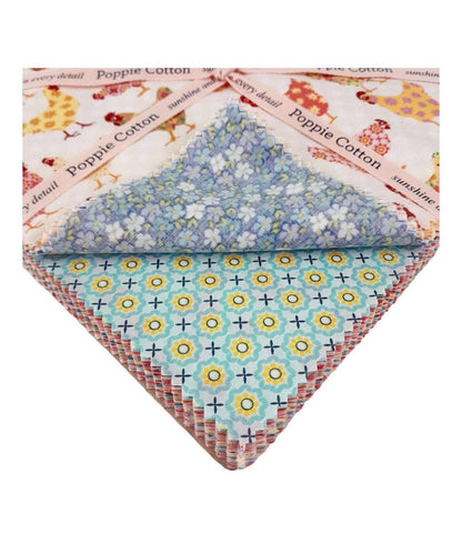 Poppie Cotton Prairie Sisters Homestead Fabric Collection 60pc 10" Stacker Authentic Premium 100% Cotton Quilt Shop Quality Fabrics