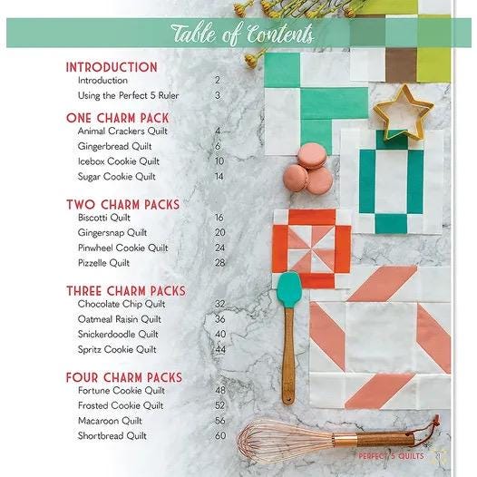 It's Sew Emma Perfect 5 Quilt Book - 16 Quilts Featuring Creative Grids Perfect 5 Ruler (Ruler Not Included) ISE-933