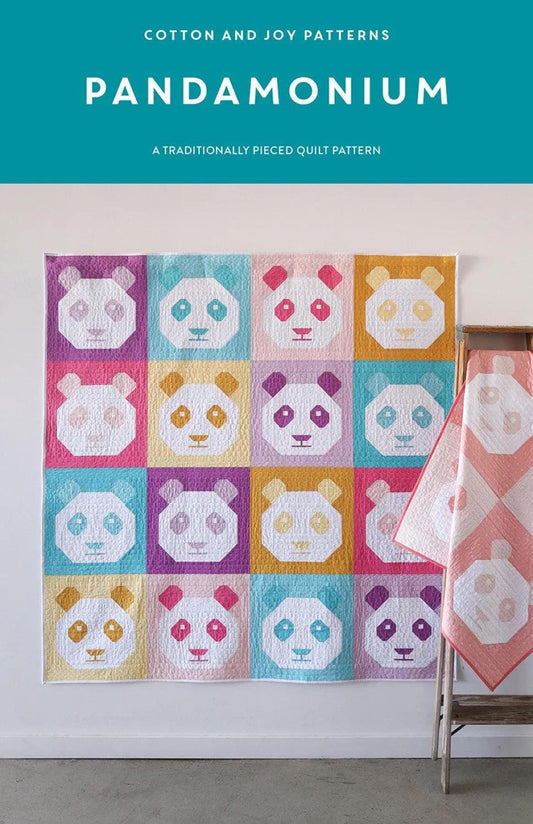 Cotton & Joy Pandamonium Quilt Pattern - 3 Size Variations Per Pattern CJ-130