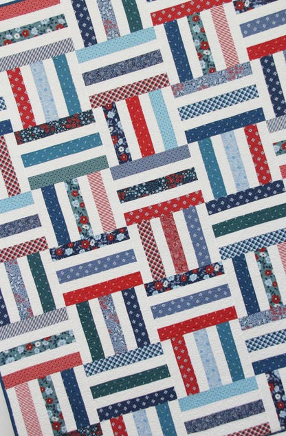 Cluck Cluck Sew Quilts Strip Flip Quilt Pattern - 5 Size Variations Per Pattern CCS#228