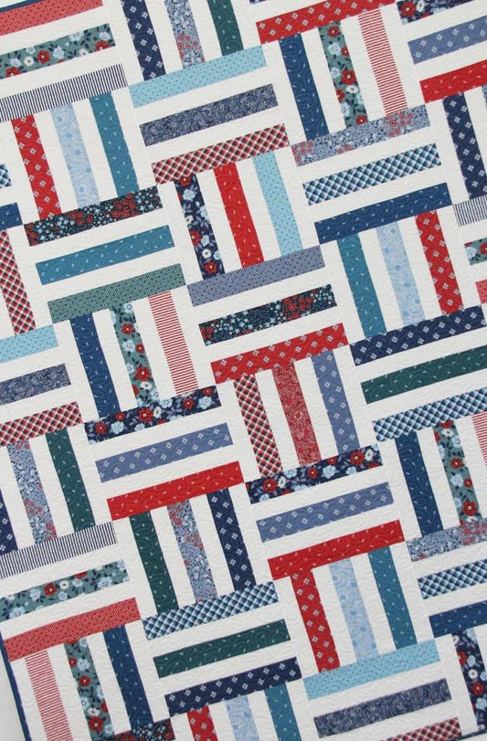 Cluck Cluck Sew Quilts Strip Flip Quilt Pattern - 5 Size Variations Per Pattern CCS#228