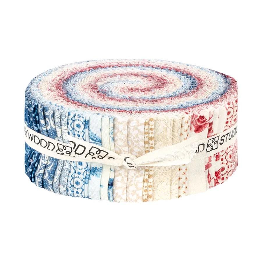 Maywood Studio All Our Hearts Fabric Collection 40pc (2.5" Strips) Jellyroll Authentic Premium 100% Cotton Fabrics