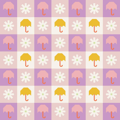 Pen + Paper Patterns Chance of Rain Quilt Pattern - 3 Size Variations Per Pattern (Optional Fineline Glue Tip Sets Sold Separately)