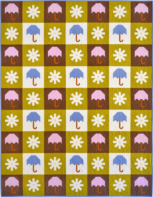 Pen + Paper Patterns Chance of Rain Quilt Pattern - 3 Size Variations Per Pattern (Optional Fineline Glue Tip Sets Sold Separately)