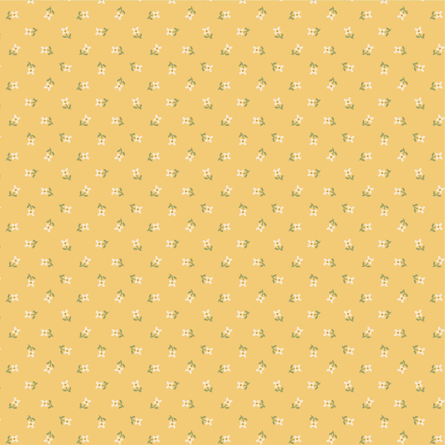 Poppie Cotton My Favorite Things Fabric Collection Vintage Apron on Yellow Authentic Premium 100% Cotton Fabrics