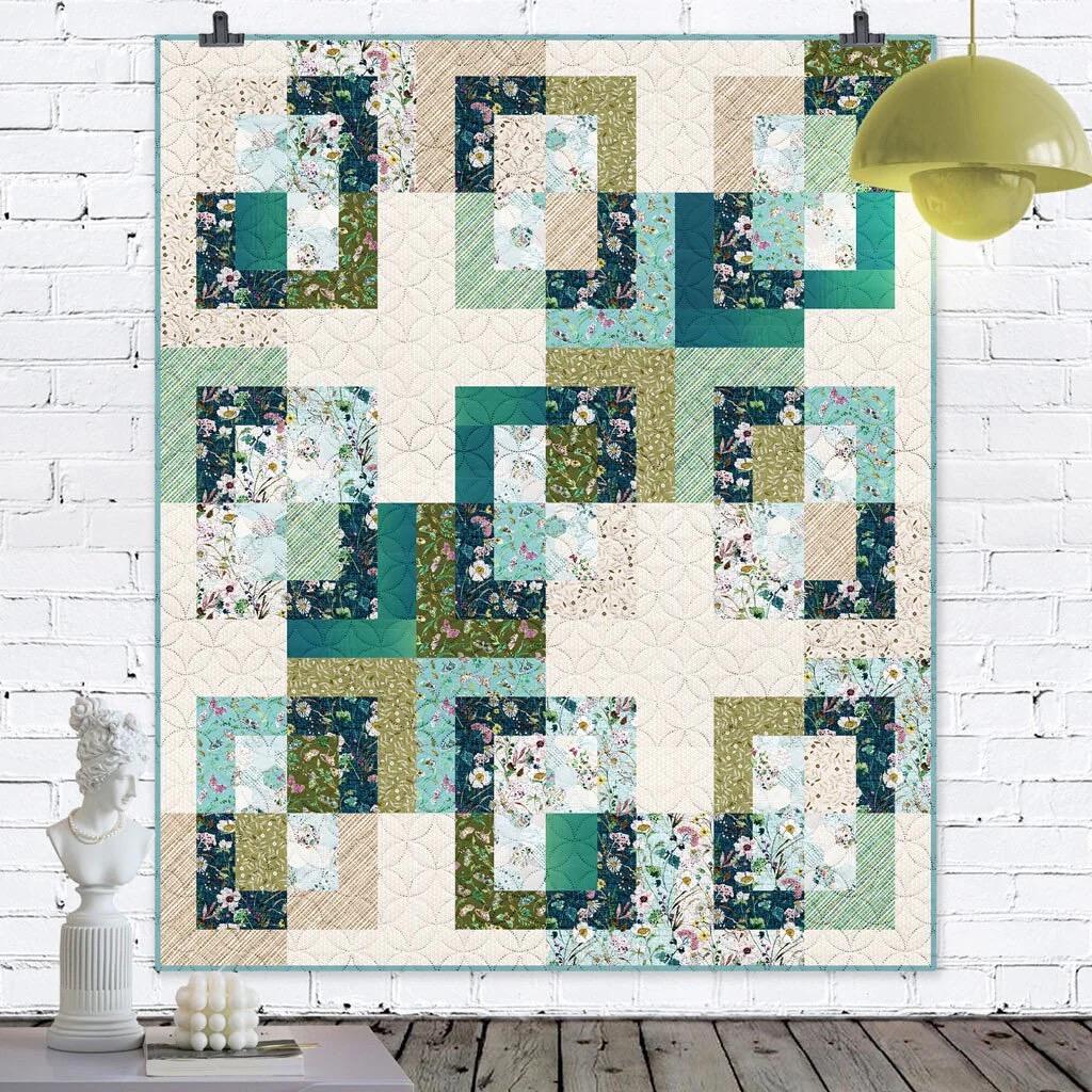Cotton Street Commons Hyde Park Quilt Pattern Finished Size 60”x72”
