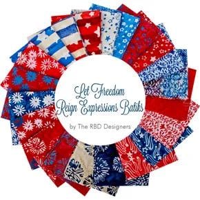 LAST ONE!! Riley Blake Star Chart Quilt Kit Featuring Expressions Batiks Let Freedom Ring Fabric Collection KTBT1014