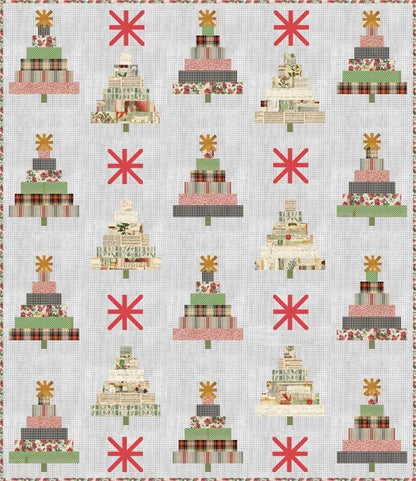 Cotton Street Commons Starlight Tree Farm Quilt Pattern Finished Size 70”x81”
