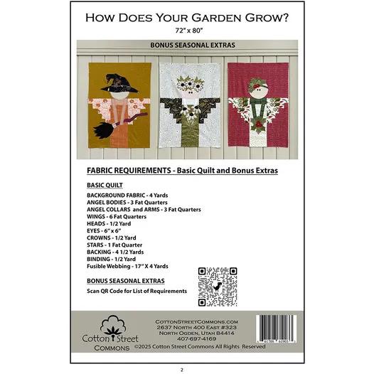 Cotton Street Commons How Does Your Garden Grow Quilt Pattern Finished Size: 72"x80"