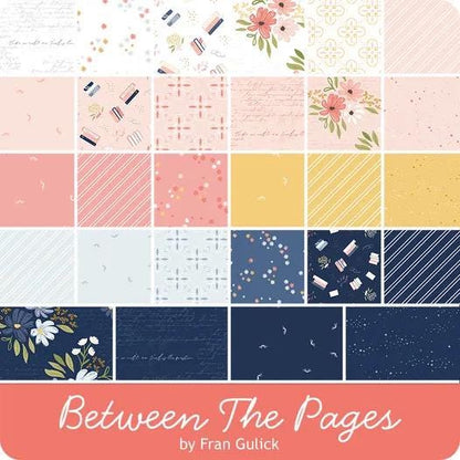 Riley Blake Between The Pages Fabric Collection Stripes on Coral Authentic Premium 100% Cotton Quilt Shop Quality Fabrics