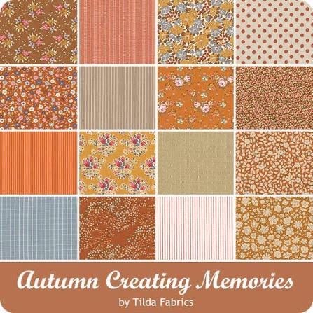 Tilda Creating Memories Autumn Thanksgiving Halloween Fabric Collection 16pc Fat Quarter Bundle Authentic Premium 100% Cotton Fabrics