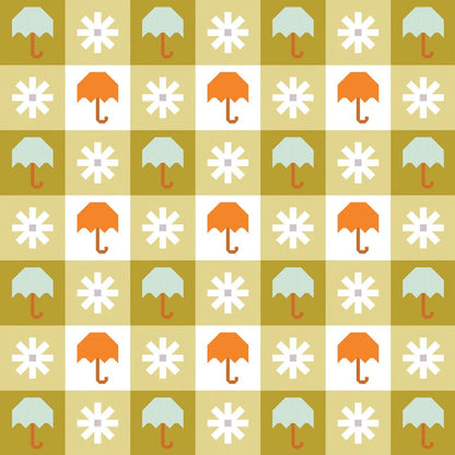 Pen + Paper Patterns Chance of Rain Quilt Pattern - 3 Size Variations Per Pattern (Optional Fineline Glue Tip Sets Sold Separately)