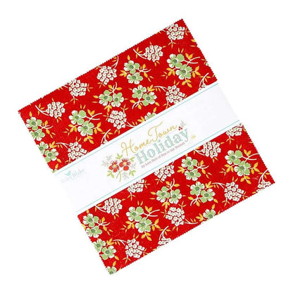 Riley Blake Home Town Holiday Fabric Collection 5" Stacker (42 Pieces Per Bundle)