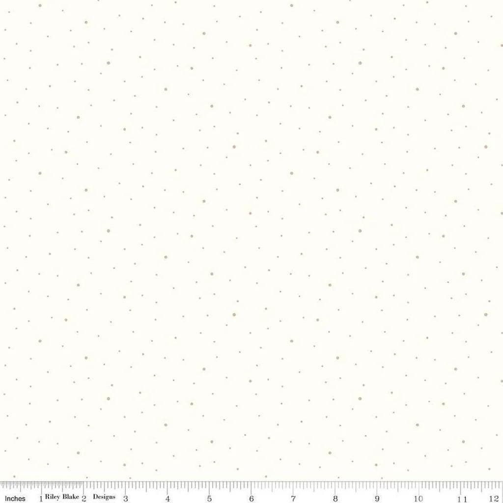 Riley Blake Dapple Dot Fabric Collection Dapple Dot Tone-on-Tone White Authentic Premium 100% Cotton Quilt Shop Quality Fabrics C650-White