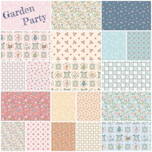 Poppie Cotton Garden Party Fabric Collection Love The Lillies on Blush Authentic Premium 100% Cotton Quilt Shop Quality Fabrics