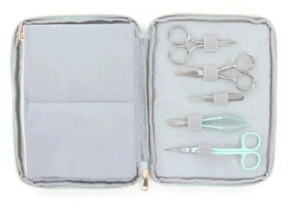 Kimberbebll Double-Curved Applique Scissors (Right Handed) - Reduces Hand Fatigue KDTL117