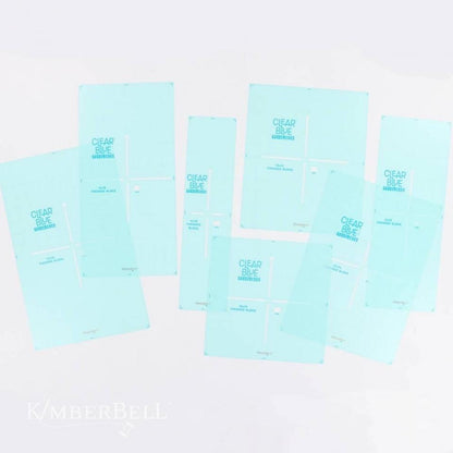 Kimberbebll Clear Blue Tiles Expansion Set 2 - Works WIth Large-Scale Quilting Designs KDTL113
