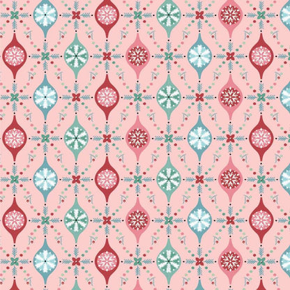 LAST BOLT! Poppie Cotton Frost & Flurry Fabric Collection Merry Berries on Pink Authentic Premium 100% Cotton Fabrics