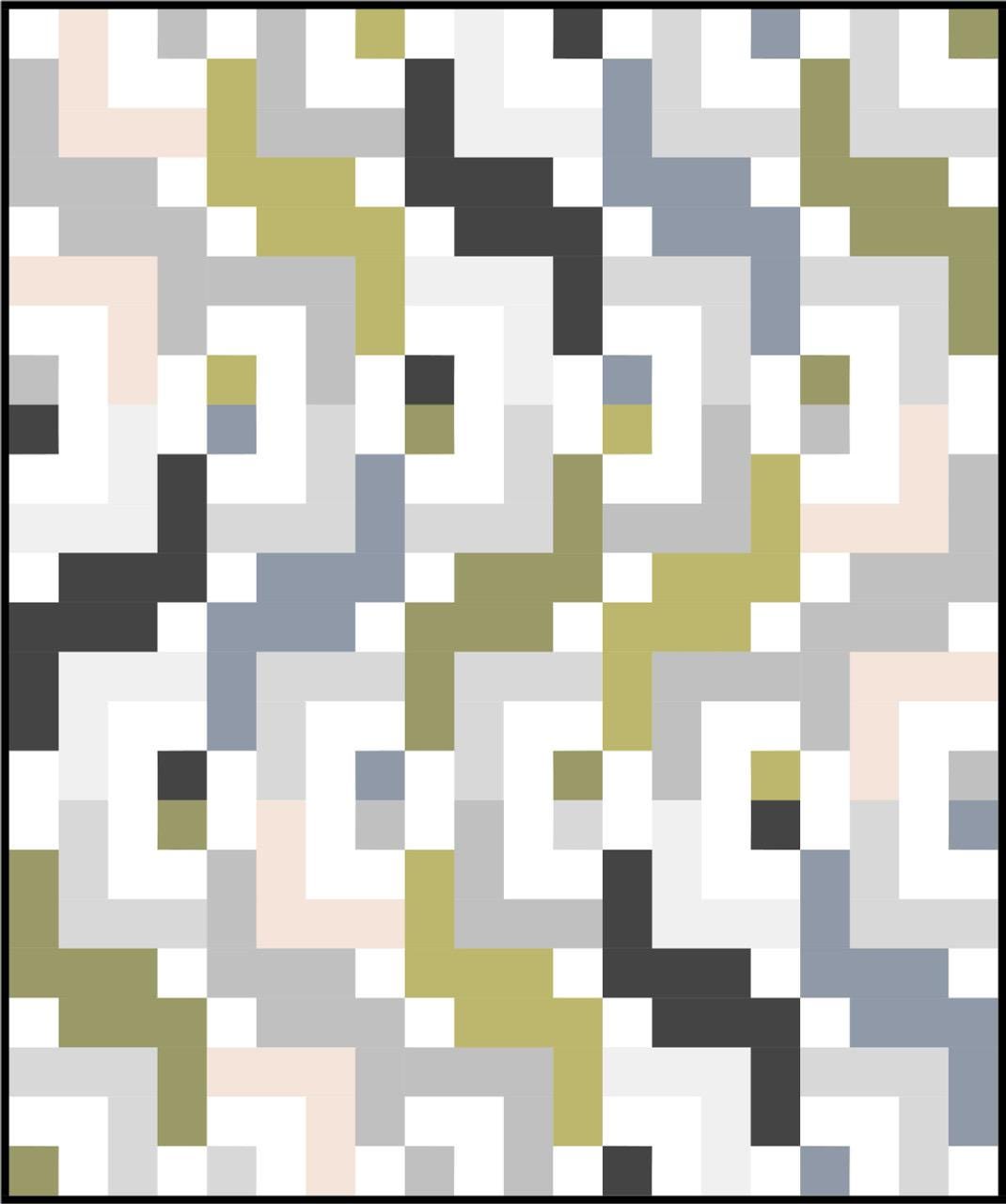 Cotton Street Commons Scotland Yard Quilt Pattern Finished Size: 60"x72"