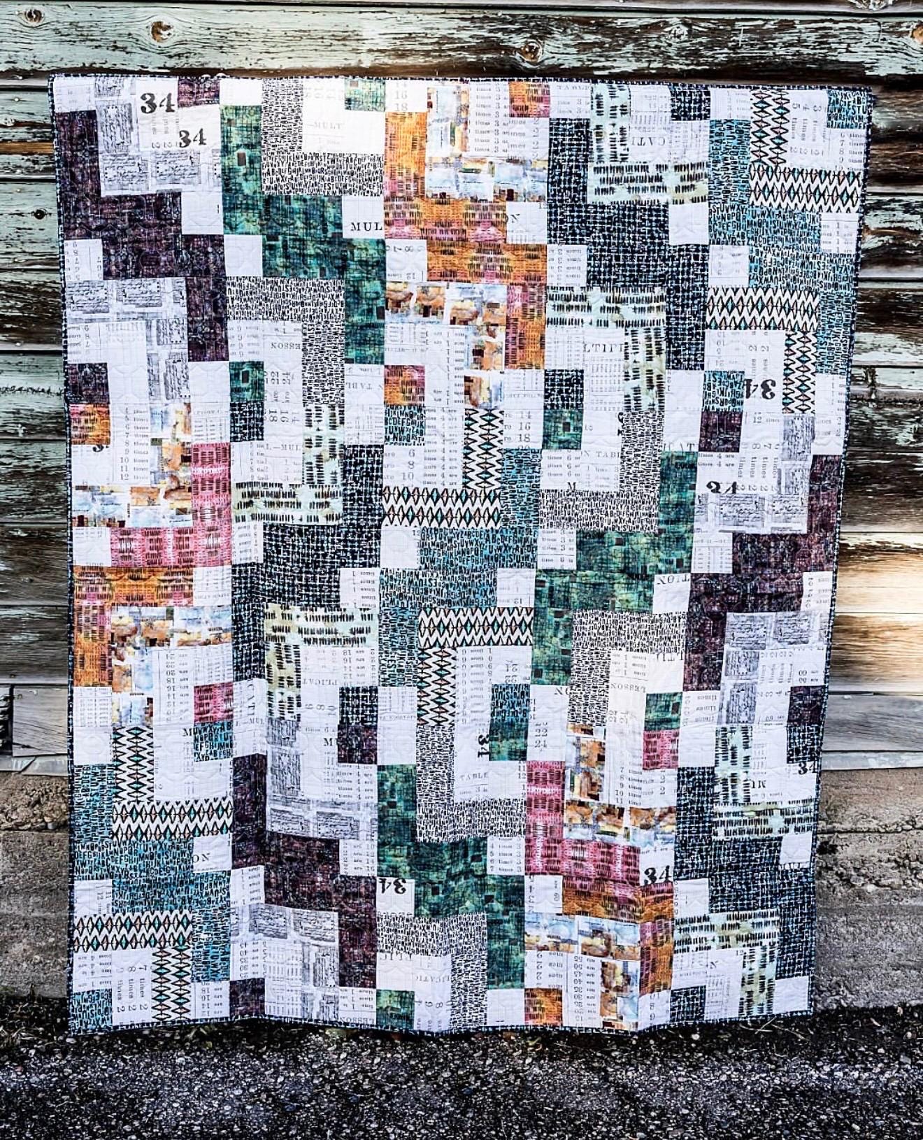 PDF Cotton Street Commons Scotland Yard Quilt Pattern Finished Size: 60"x72"