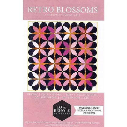 LIMITED EDITION Lo and Behold Retro Blossoms Quilt Kit Featuring Poppie Cotton Country Confetti Fabric Collection 61"x61"